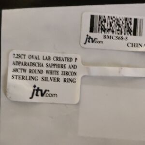 JTV Lab-Created Padparadscha Sapphire and White Zircon Ring & more 💎💍